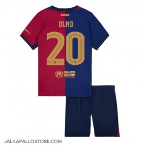 Barcelona Dani Olmo #20 Kotipaita Lapsille 2024-25 Lyhythihainen (+ shortsit)